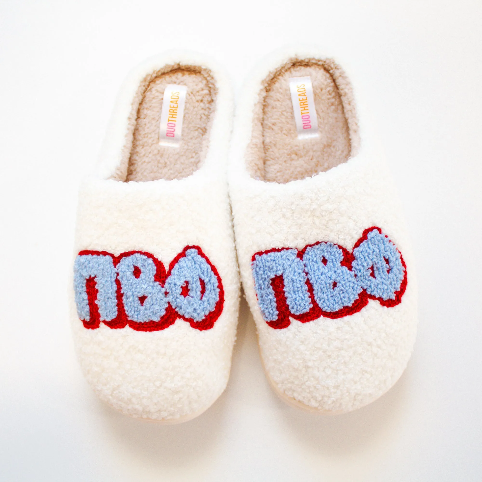 Chenille Sorority Slippers - Pi Phi