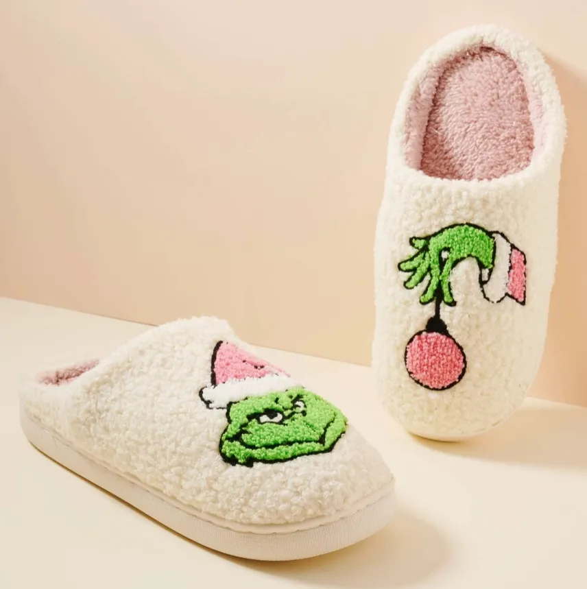 Christmas Monster Slippers
