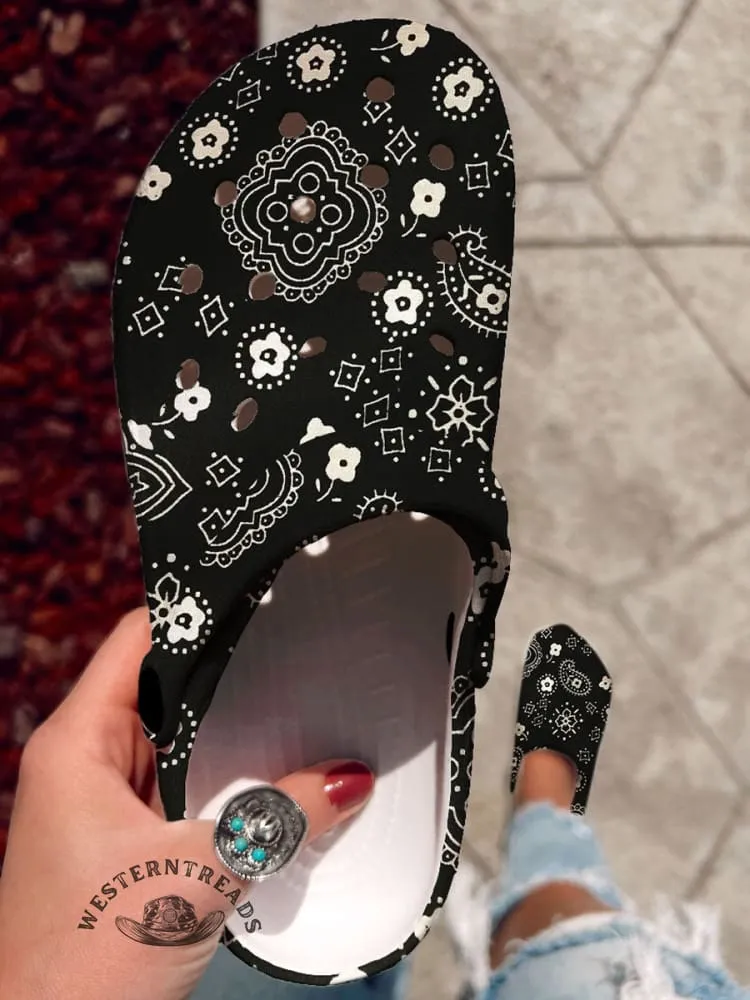 Classic Paisley Casual Hole Slippers