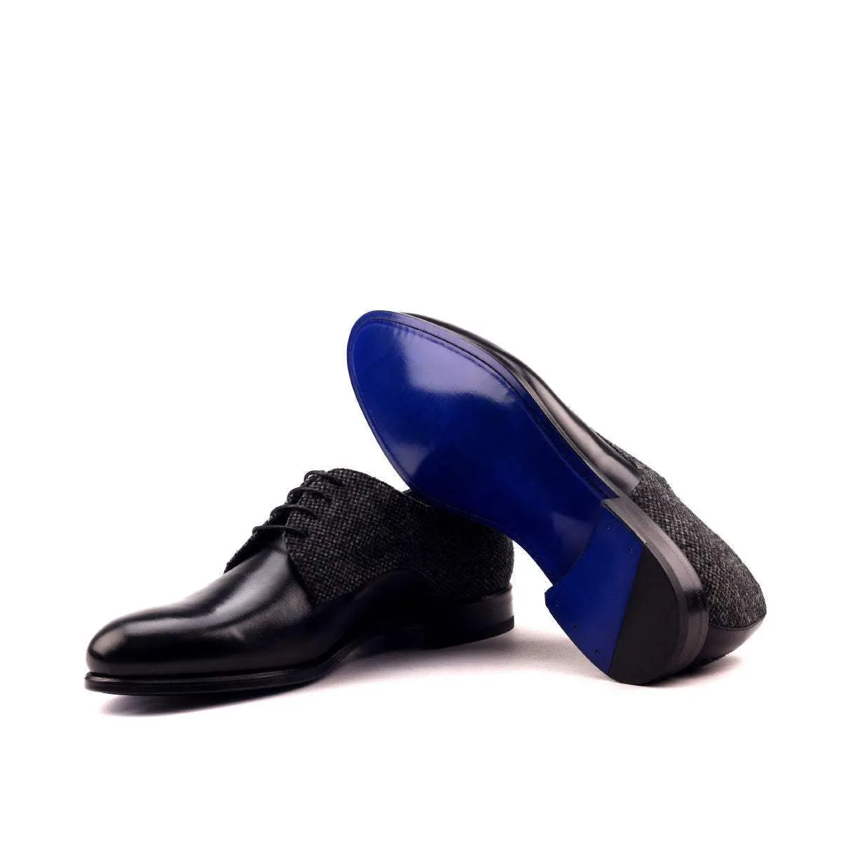 Derby-Box Calf, Sartorial, Black, Grey-Wholesale