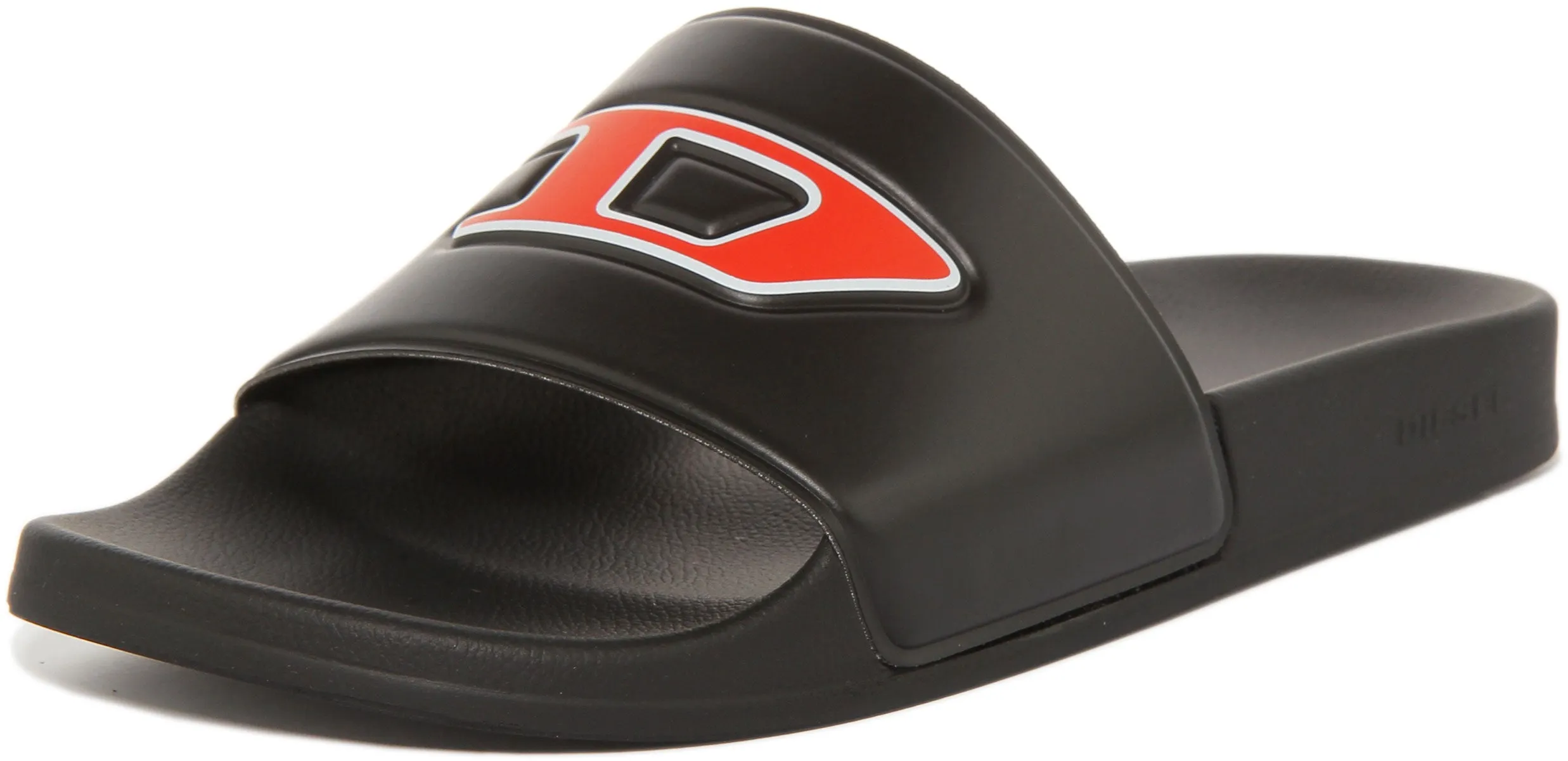 Diesel Sa Mayemi Slipper In Black Red For Men