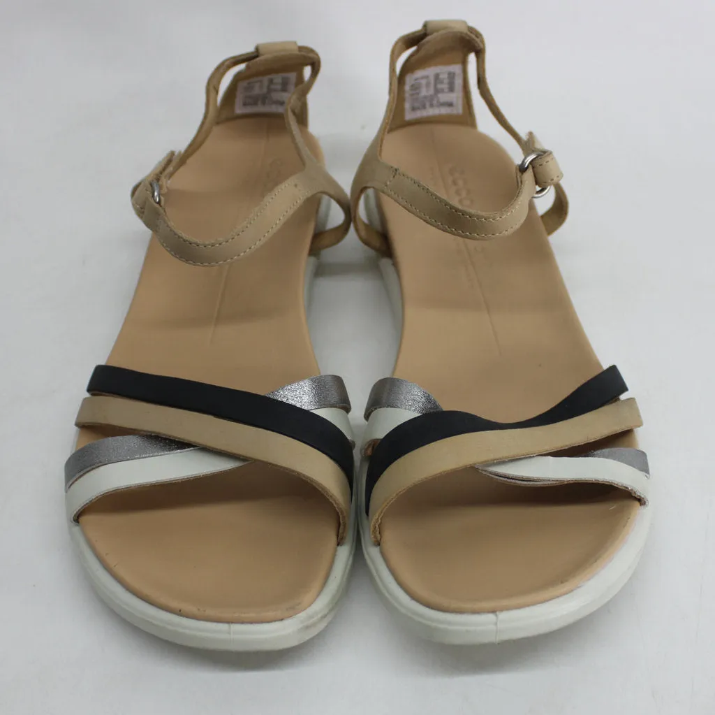 Ecco Womens Sandals Simpil 209213 Casual Hook-And-Loop Slingback Leather - UK 6