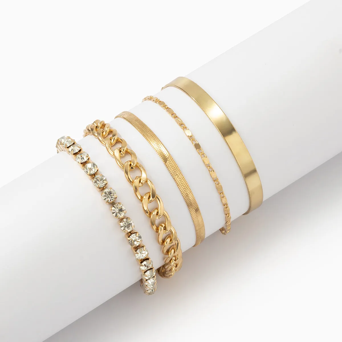 Fashion Rhinestone Set Bracelet（AE4104）