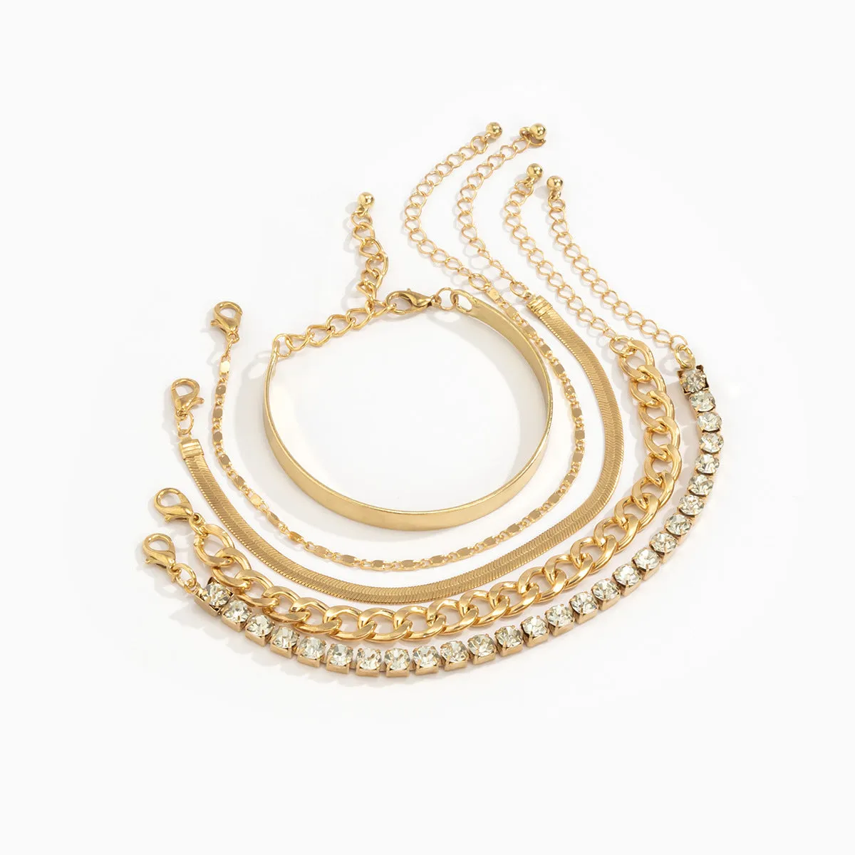 Fashion Rhinestone Set Bracelet（AE4104）