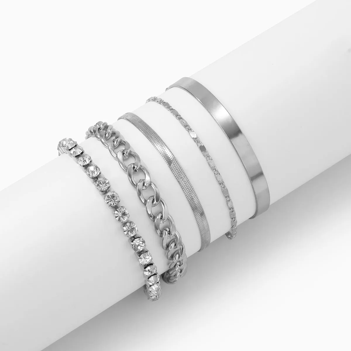 Fashion Rhinestone Set Bracelet（AE4104）