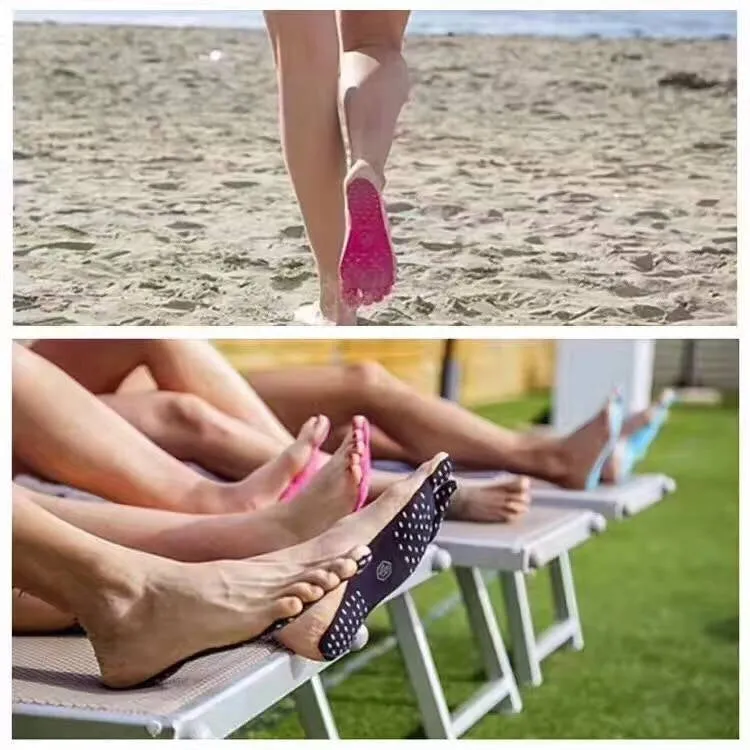 Lightweight Invisible Anti-Slip Summer Beach Sandals - Size M (23 cm Length)