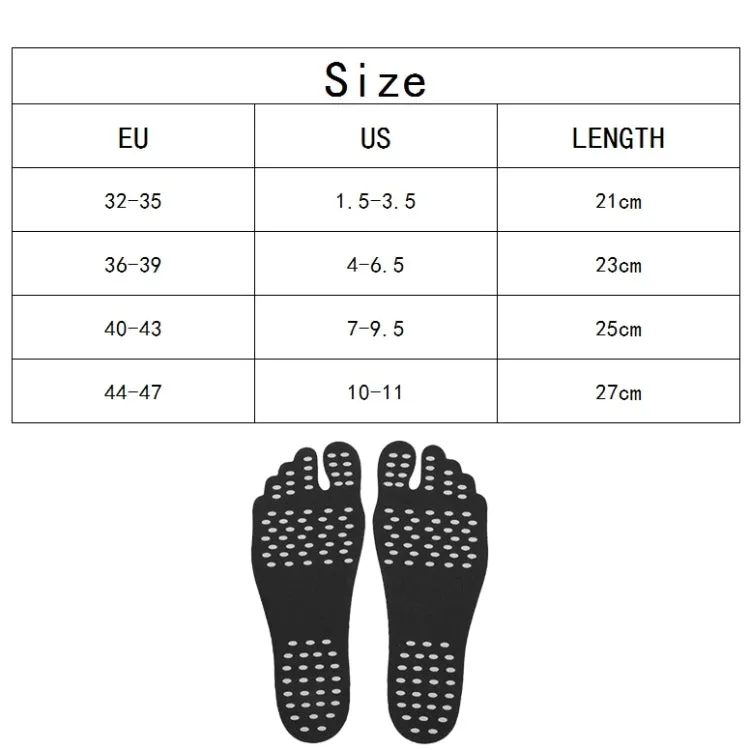 Lightweight Invisible Anti-Slip Summer Beach Sandals - Size M (23 cm Length)