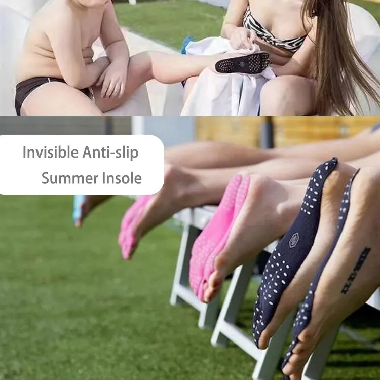 Lightweight Invisible Anti-Slip Summer Beach Sandals - Size M (23 cm Length)