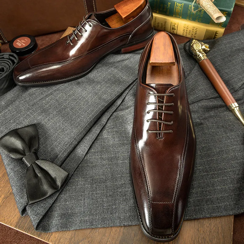 Men leather loafers lace up formal casual stylish loafers