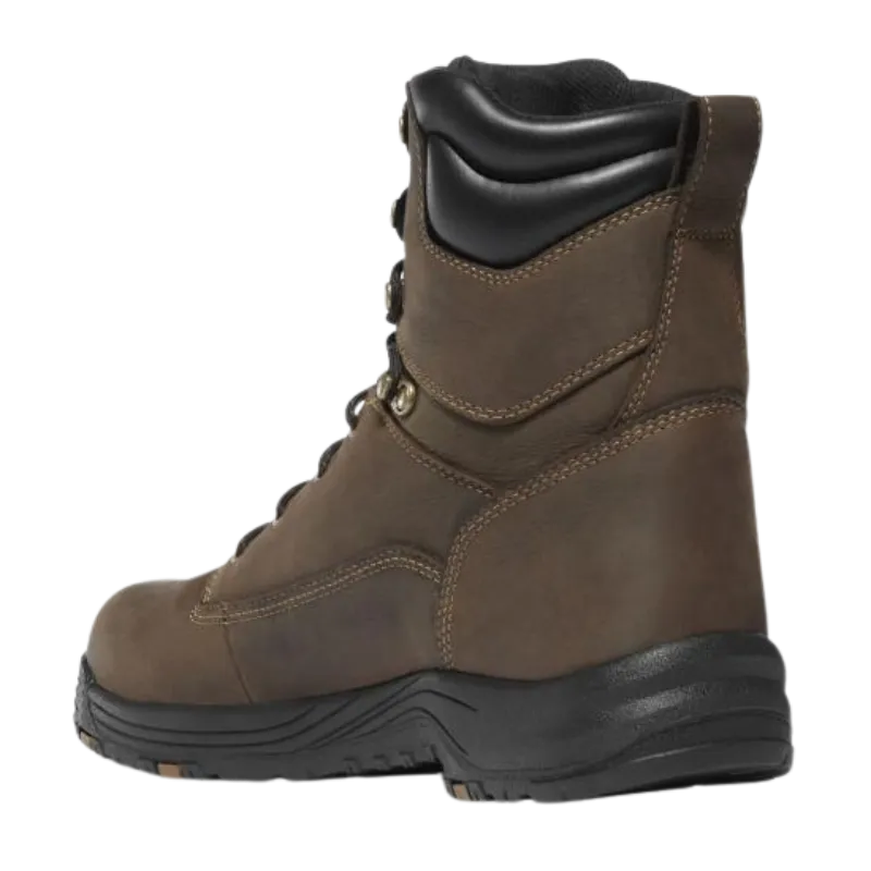 Men's Caliper 8" Plain Toe WTPF 400G Slip Resist Work Boot | Brown