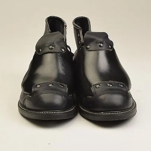 Men's Hy Test Black Leather Steel Toe Safety Ankle Boots