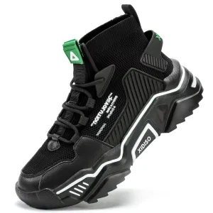 SANNAX Homme Baskets Chaussures Running Sport Sneakers Montante Sneakers Dcontracte Mesh Gym Outdoor Trail Elastique Tennis Training Jogging Walking