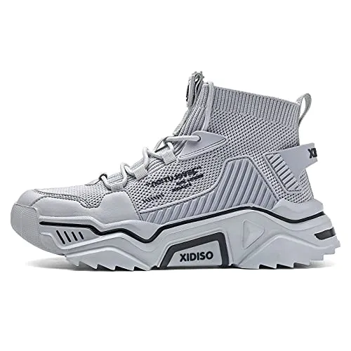 SANNAX Homme Baskets Chaussures Running Sport Sneakers Montante Sneakers Dcontracte Mesh Gym Outdoor Trail Elastique Tennis Training Jogging Walking
