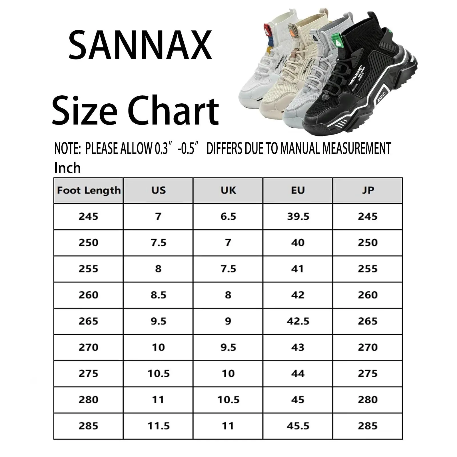 SANNAX Homme Baskets Chaussures Running Sport Sneakers Montante Sneakers Dcontracte Mesh Gym Outdoor Trail Elastique Tennis Training Jogging Walking