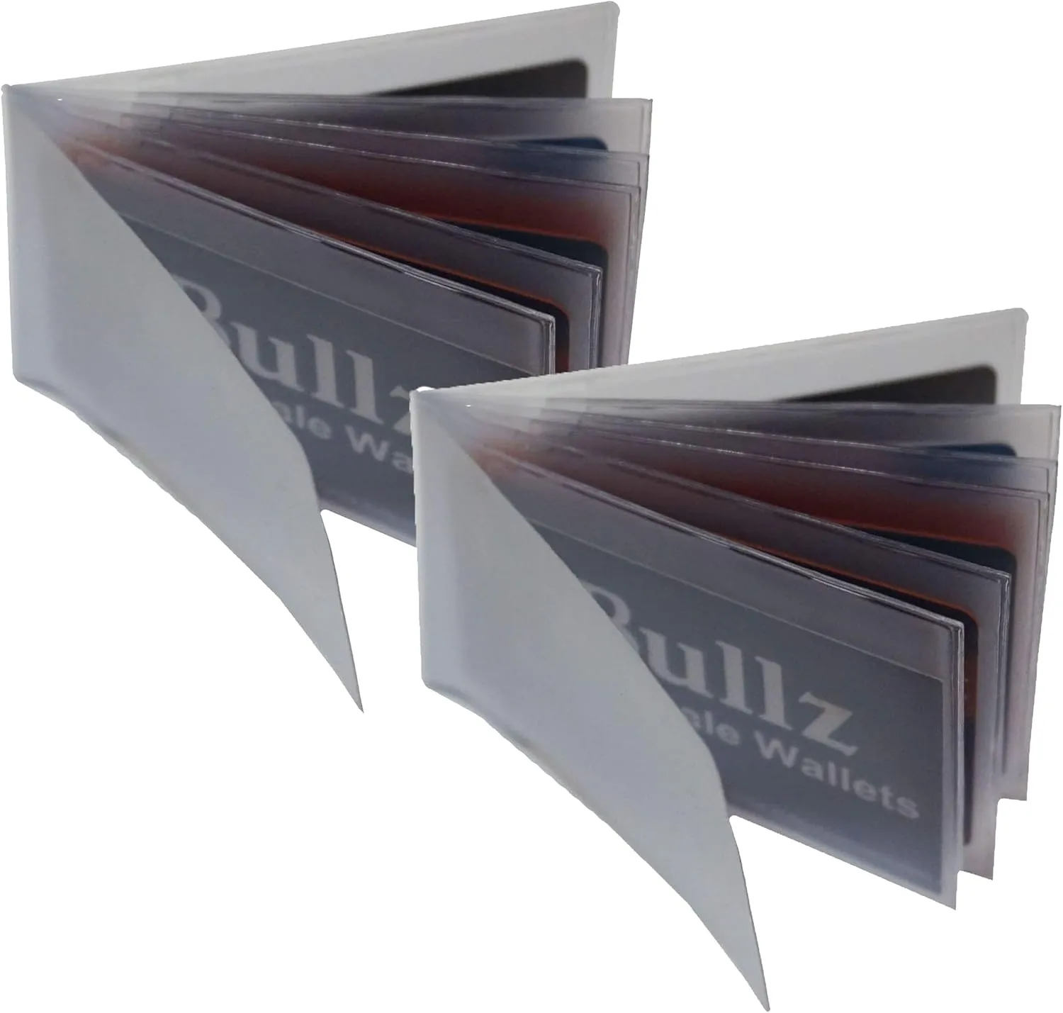 Set Of 2 Heavy Duty Vinyl Credit Card ID Holder Wallet Insert MADE IN USA