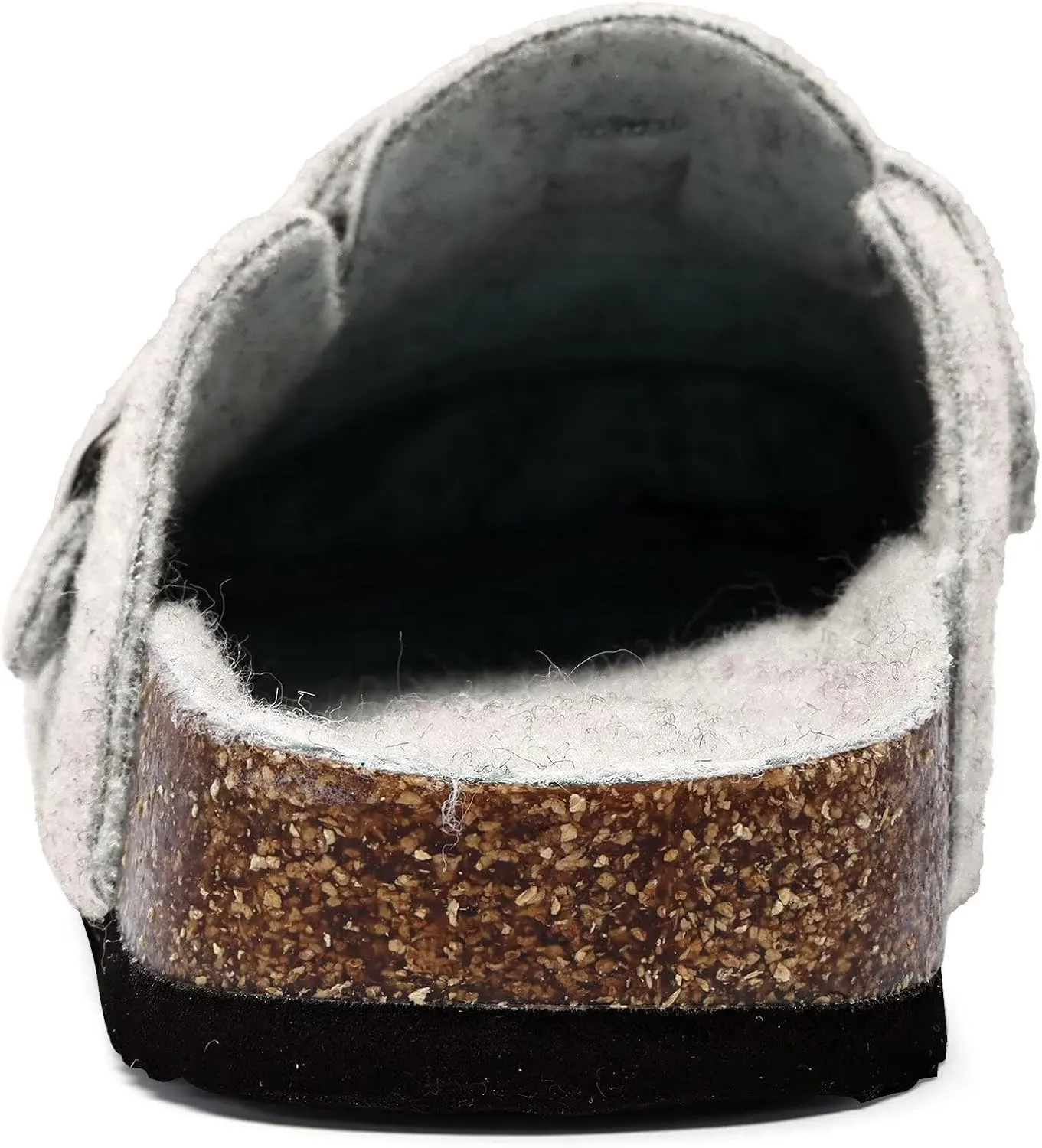 Torotto Mens Clogs Cork Footbed Suede Slippers Arch Support Potato Shoes with Adjustable Buckle